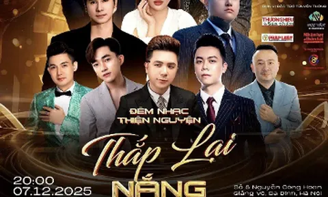 Quang Hà, Khắc Việt, Lương Gia Huy cùng dàn sao V-Pop đình đám hội tụ tại Đêm nhạc Thiện nguyện "Thắp Lại Nắng Sau Mưa"